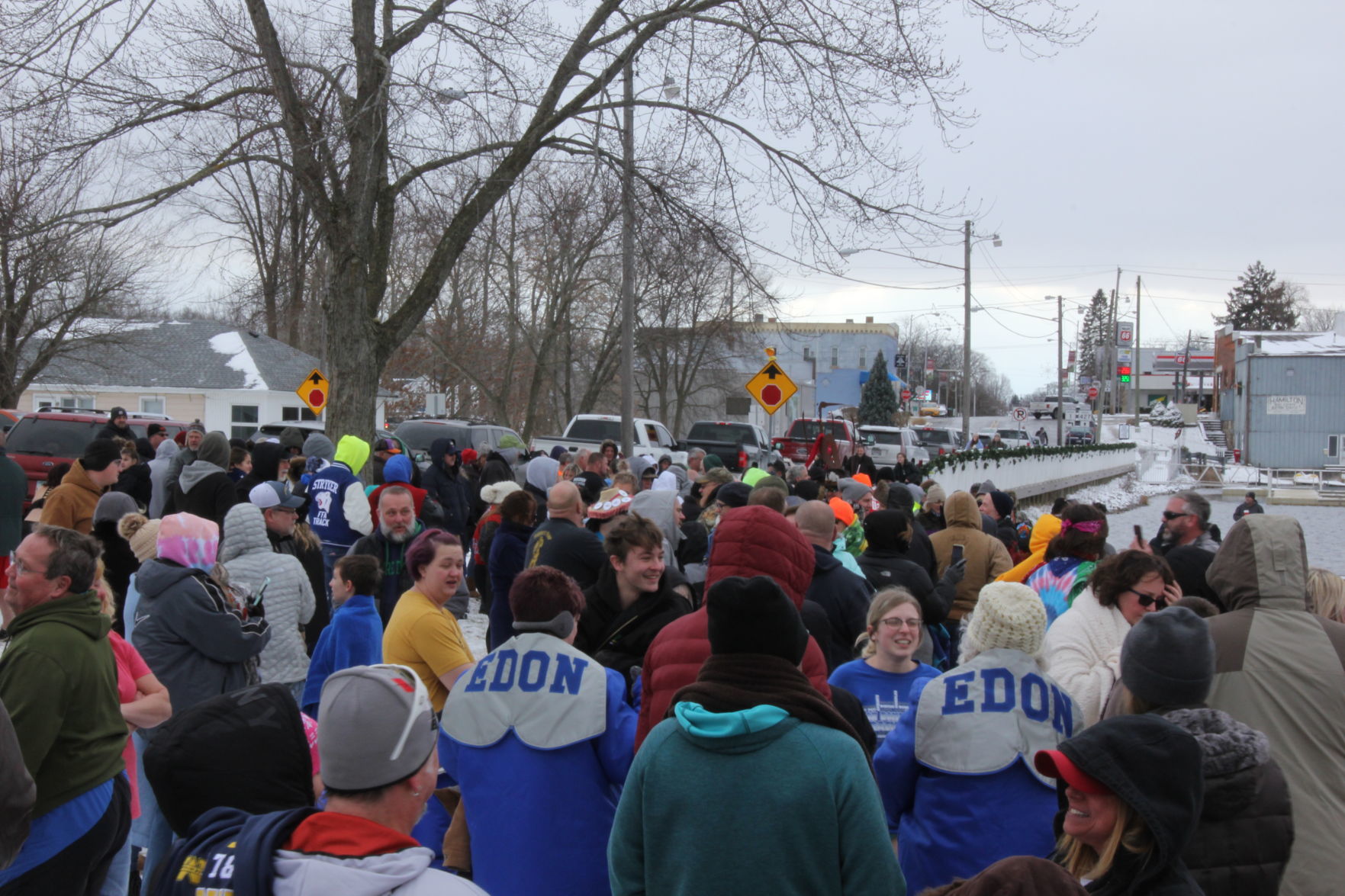 Polar plungers take annual dip
